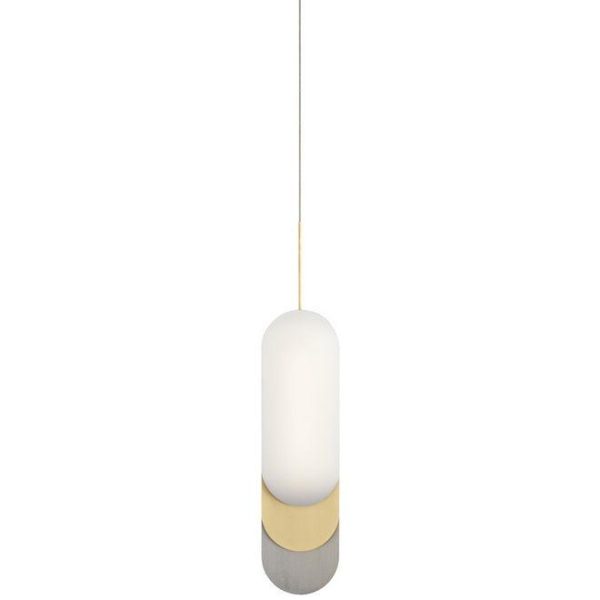 6 in. 2 Lights LED Pendant Light Gold Finish Supply