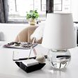 Nicole Table Lamp Crystal Base with Polished Nickel Accents Supply