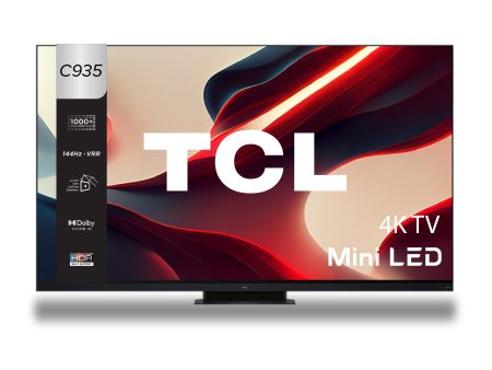 TCL C935 4K Mini LED TV | 65 inch | 144Hz VRR | 2000nits peak brightness on Sale