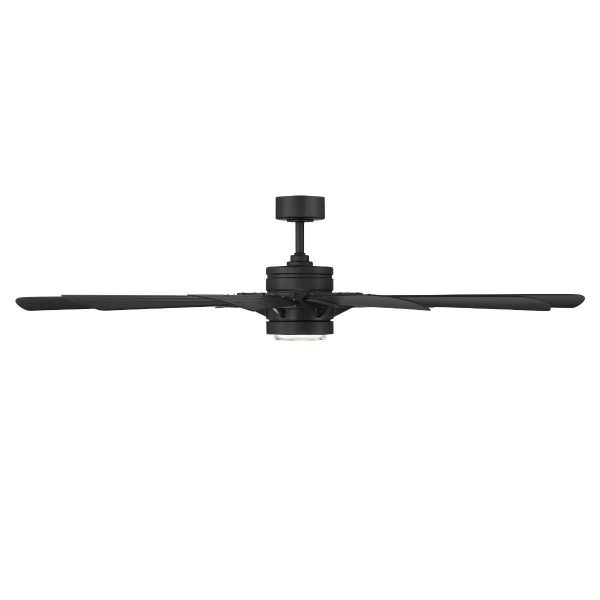 Wyndmill 65 Inch 2700K LED Smart Ceiling Fan, Matte Black Online Hot Sale