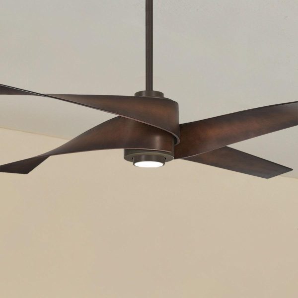 Artemis IV LED 64   Bronze and Tobacco Ceiling Fan with Remote Hot on Sale