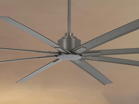 Xtreme H2O 84  Large Windmill Outdoor Ceiling Fan with Remote, Smoked Iron Online Sale