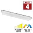 4ft Vapor Tight LED High Bay with Battery Backup, 90 Watts, 13500 Lumens, 30K 40K 50K, 120-277V Fashion