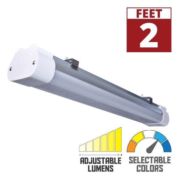 2ft Tri Proof LED Light Fixture, 20 Watts, 2200 Lumens, 30K 40K 50K, 120 347V Fashion