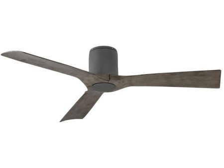 Aviator 54 Inch Graphite Flush Mount Outdoor Smart Ceiling Fan Online now