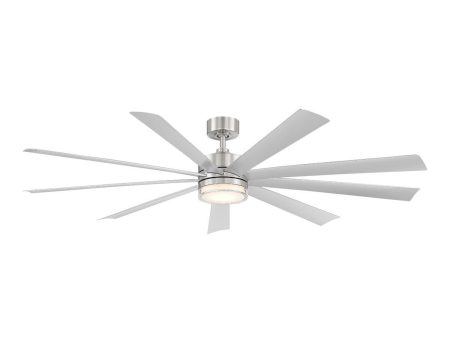 Wynd XL 72 Inch Stainless Steel Windmill LED Smart Ceiling Fan Cheap