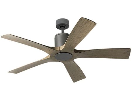 Aviator 54 Inch Graphite 5-Blade Outdoor Smart Ceiling Fan For Sale