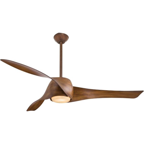 Artemis LED 58   Smart Ceiling Fan with Light and Remote Control, Distressed Koa Discount