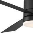 Axis 52 Inch Matte Black 2700K LED Outdoor Smart Ceiling Fan For Sale