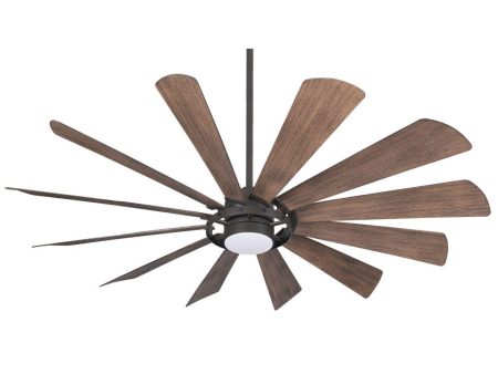 Windmolen LED 65  Wet Rated Smart Ceiling Fan, Oil Rubbed Bronze Online Sale