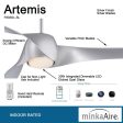 Artemis LED 58   Smart Ceiling Fan with Light and Remote Control, Silver Discount