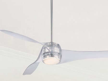 Artemis LED 58   Smart Ceiling Fan with Light and Remote Control, Translucent Online now