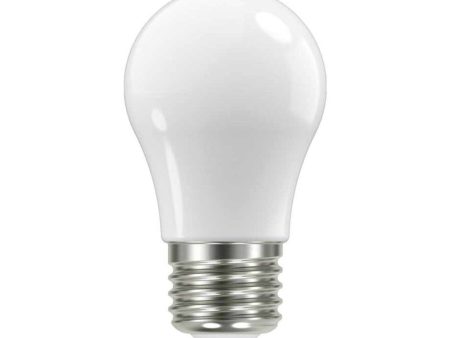 A15 LED Standard Bulb, 8 Watts, 800 Lumens, 3000K, 90+ CRI, E26 Medium Base, Frosted Finish Fashion