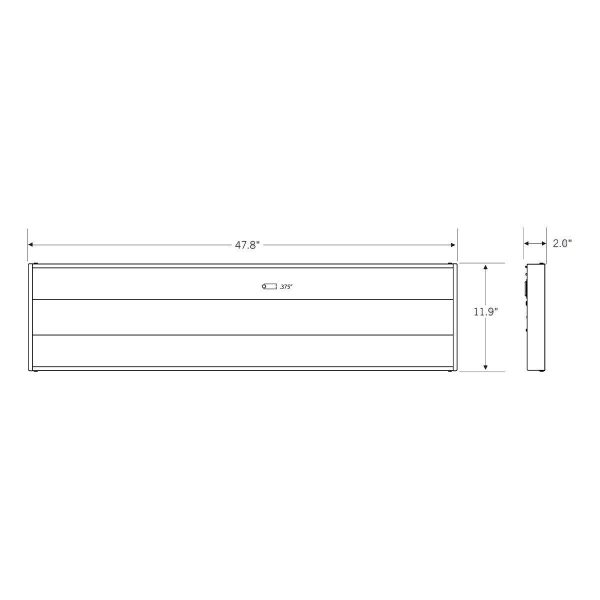 1x4 Center Basket LED Troffer Light, 4445 Lumens, 35W, 35K 40K 50K, 120 277V Cheap