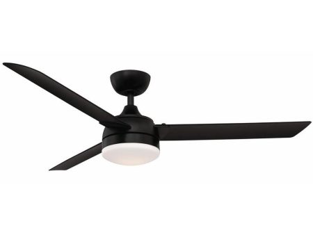 Xeno 56 Inch Black Wet Rated LED Ceiling Fan with Remote For Discount