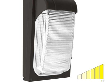 LED Mini Wall Pack With Photocell, 22 Watts Adjustable, 2700 Lumens, 4000K, 120-277V Online