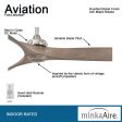 Aviation 60  Brushed Nickel and Ash Maple Indoor Ceiling Fan with Remote Online