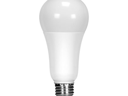 A19 LED Bulb, 100W Equivalent, 17 Watts, 1600 Lumens, 4000K, E26 Medium Base, Frosted Finish Fashion