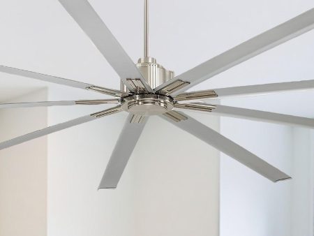 Xtreme 96  Large Windmill Ceiling Fan with Remote, Brushed Nickel Hot on Sale