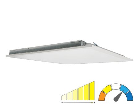 2x2 LED Flat Panel Light, 3750 Lumens, 20 25 30 Watts, 35K 40K 50K, 120 347V Discount