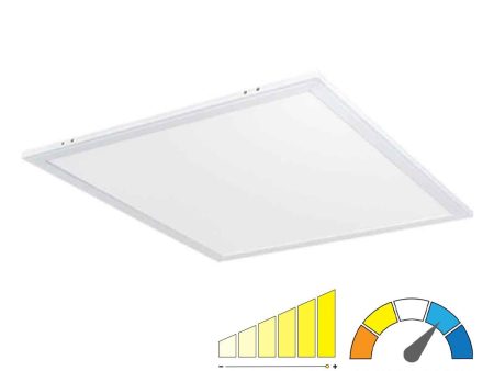 2x2 LED Flat Panel Light, 4800 Lumens, 40W Adjustable, 35K 40K 50K, 120 277V Discount