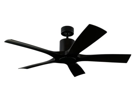 Aviator 54 Inch Black 5-Blade Outdoor Smart Ceiling Fan For Discount