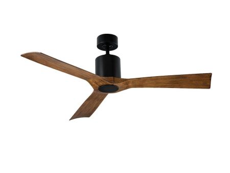 Aviator 54 Inch Matte Black and Koa Outdoor Smart Ceiling Fan Hot on Sale