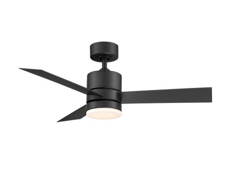 Axis 44 Inch Matte Black 3000K LED Outdoor Smart Ceiling Fan Online Hot Sale