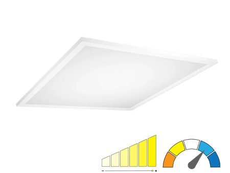 2x2 LED Flat Panel Light, 4300 Lumens, 40 Watts Adjsutable, 35K 40K 50K, 120 277V Hot on Sale