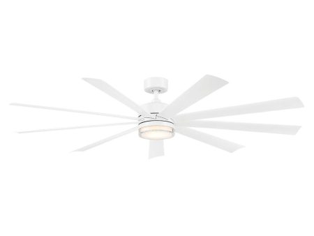 Wynd XL 72 Inch Matte White Windmill LED Smart Ceiling Fan For Discount