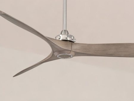 Aviation 60  Brushed Nickel and Ash Maple Indoor Ceiling Fan with Remote Online