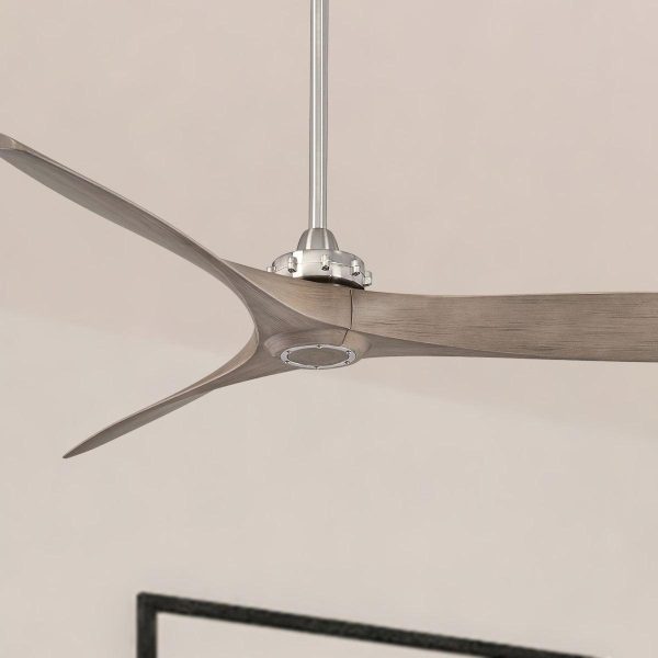 Aviation 60  Brushed Nickel and Ash Maple Indoor Ceiling Fan with Remote Online