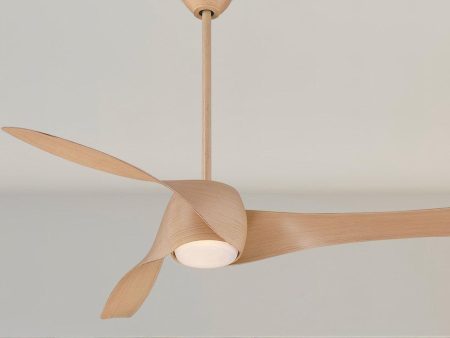 Artemis LED 58   Smart Ceiling Fan with Light and Remote Control, Maple Sale