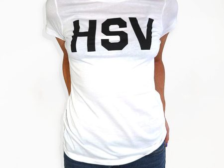 HSV - SS White Ladies T-Shirt Fashion