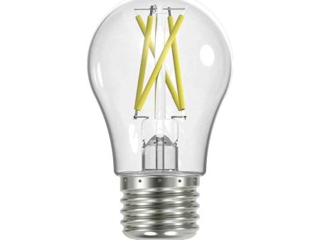 A15 LED Filament Bulb, 8 Watts, 800 Lumens, 3000K, 90+ CRI, E26 Medium Base, Clear Finish Hot on Sale