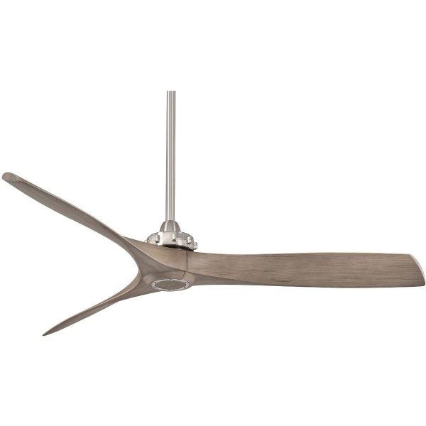 Aviation 60  Brushed Nickel and Ash Maple Indoor Ceiling Fan with Remote Online