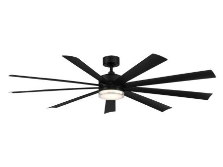 Wynd XL 72 Inch Matte Black Windmill LED Smart Ceiling Fan Online Sale