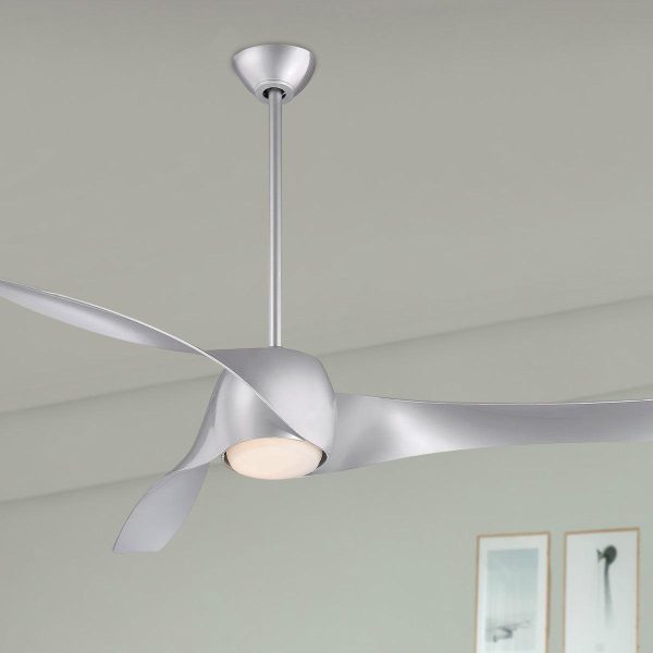 Artemis LED 58   Smart Ceiling Fan with Light and Remote Control, Silver Discount