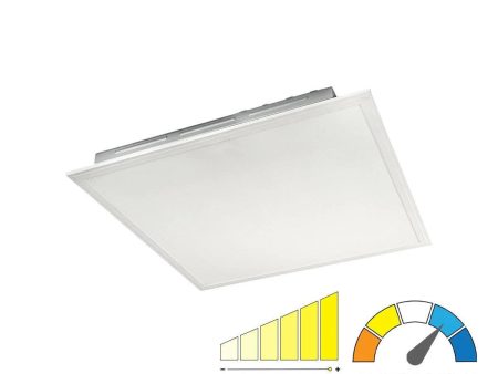 2x2 LED Flat Panel Light, 4500 Lumens, 40W Adjustable, 35K 40K 50K, 120 277V Hot on Sale