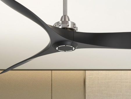 Aviation 60  Brushed Nickel and Coal Indoor Ceiling Fan with Remote Online now