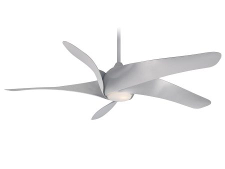 Artemis XL5 LED 62  Ceiling Fan with Remote, Silver Online Sale