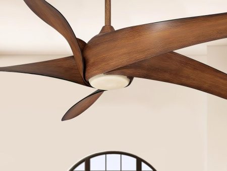 Artemis XL5 LED 62  Ceiling Fan with Remote, Distressed Koa Hot on Sale