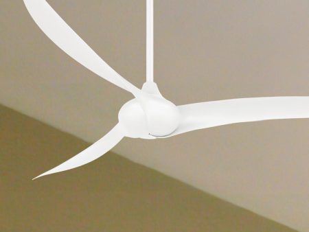 Wave 65  White Indoor Ceiling Fan with Remote Cheap