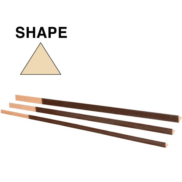 Emery Buff Sticks, Triangular, (290 x 8mm) Online Hot Sale